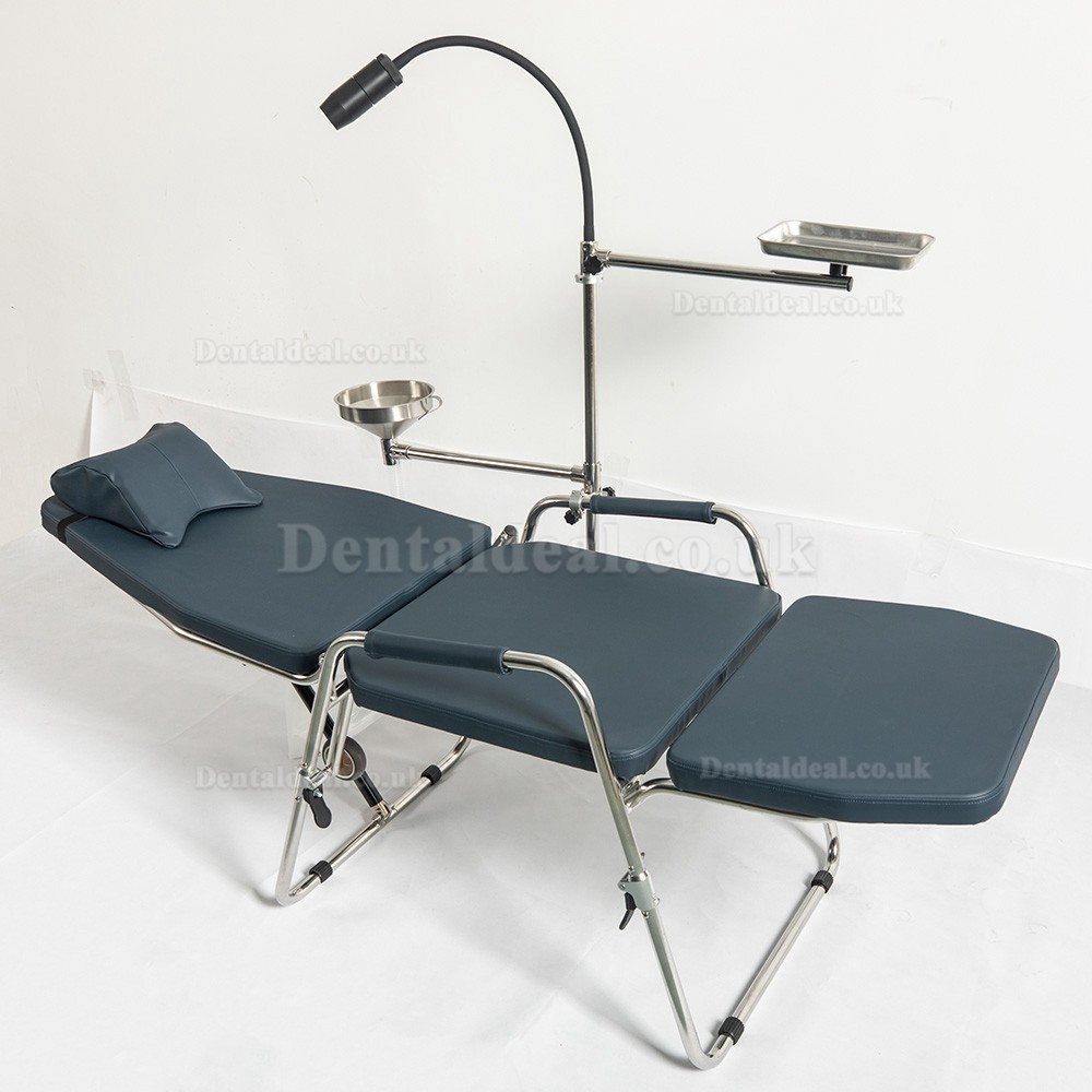 Greeloy GU-P101 Updated Adjustable Portable Dental Folding Chair with Portable Exam Light GU-P102